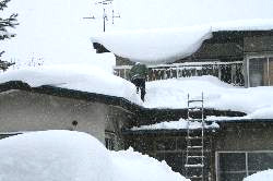 屋根の積雪画像